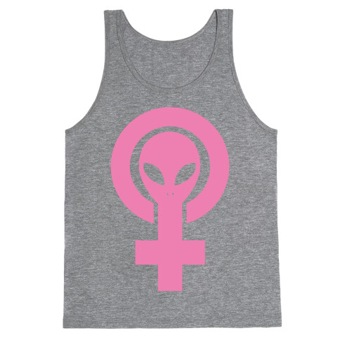 Alien Feminist Symbol Tank Top