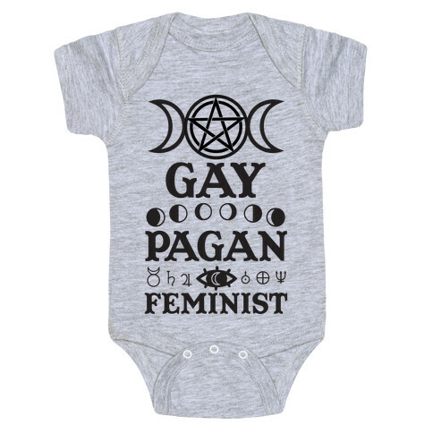 Gay Pagan Feminist Baby One-Piece