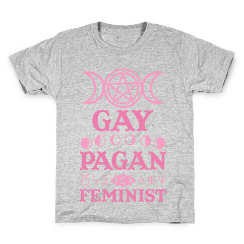 Gay Pagan Feminist Kids T-Shirt