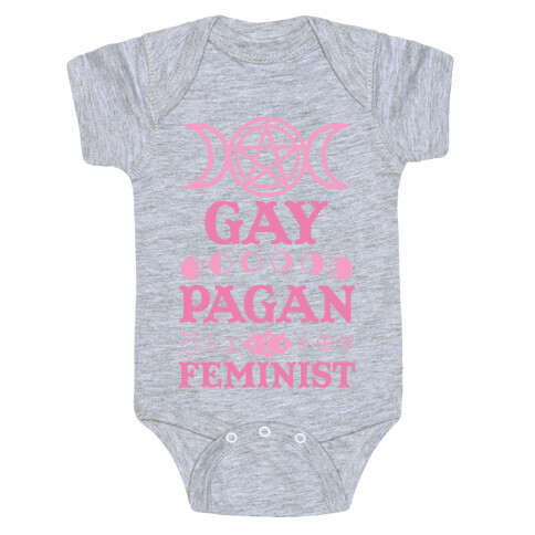 Gay Pagan Feminist Baby One-Piece