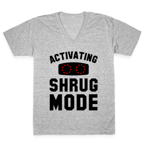 Activating Shrug Mode V-Neck Tee Shirt