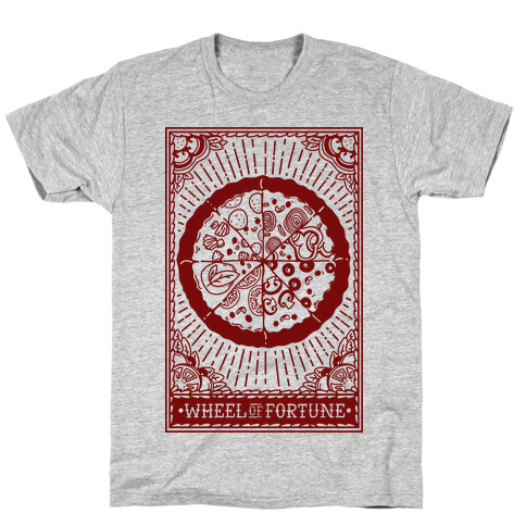 Pizza Wheel of Fortune Tarot Card T-Shirt