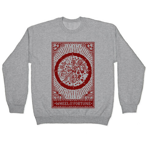 Pizza Wheel of Fortune Tarot Card Pullover