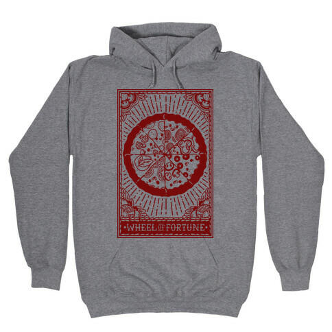 Pizza Wheel of Fortune Tarot Card Hooded Sweatshirt