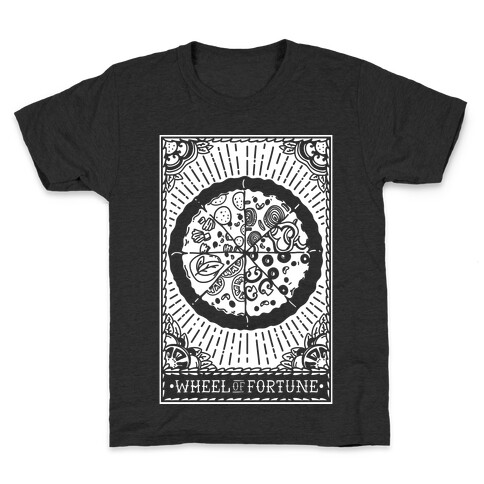 Pizza Wheel of Fortune Tarot Card Kids T-Shirt