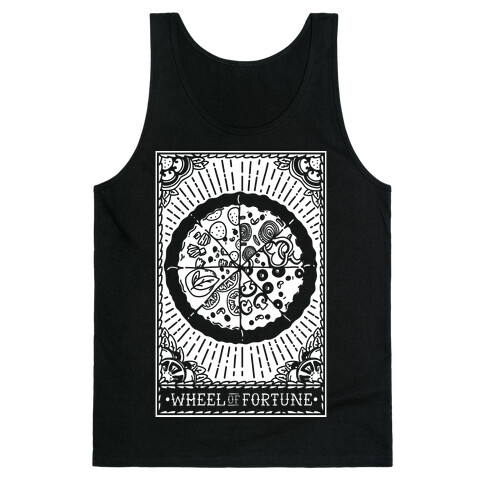 Pizza Wheel of Fortune Tarot Card Tank Top