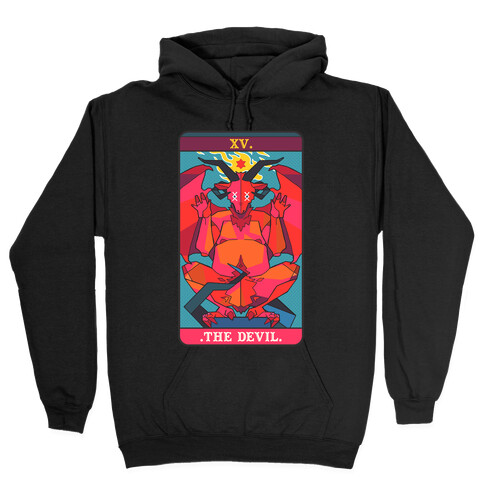 Devil Tarot Card Hooded Sweatshirt