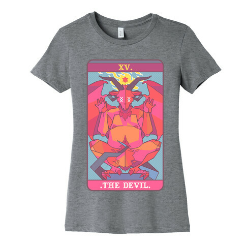 Devil Tarot Card Womens T-Shirt