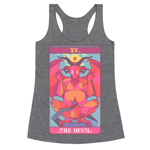 Devil Tarot Card Racerback Tank Top