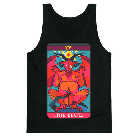 Devil Tarot Card Tank Top