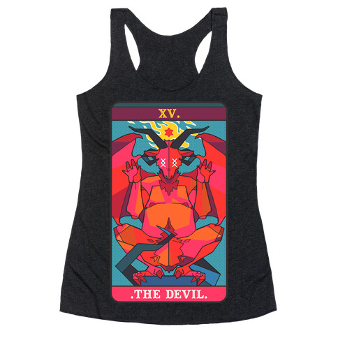 Devil Tarot Card Racerback Tank Top