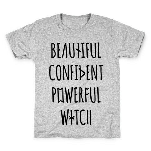 Beautiful Confident Powerful Witch Kids T-Shirt