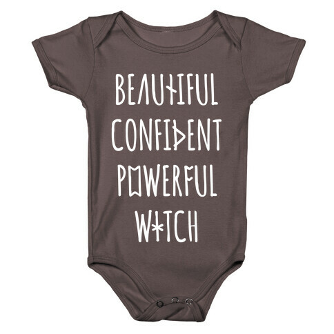 Beautiful Confident Powerful Witch Baby One-Piece