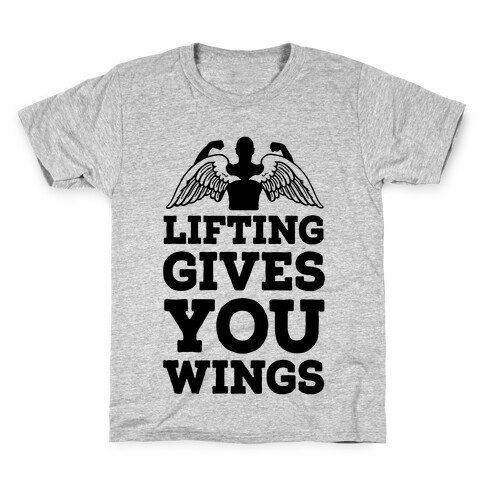 Lifting Gives You Wings Kids T-Shirt