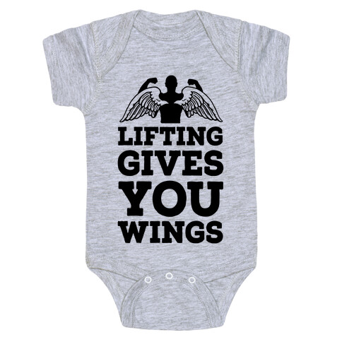 Lifting Gives You Wings Baby One-Piece