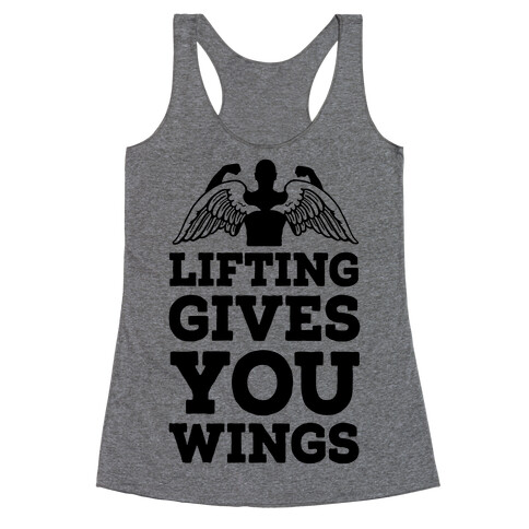 Lifting Gives You Wings Racerback Tank Top