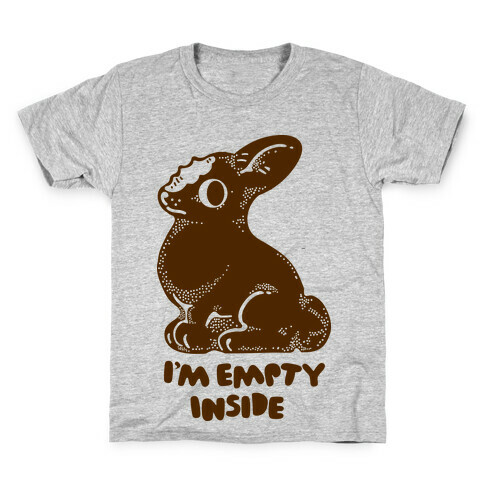 I'm Empty Inside Chocolate Easter Bunny Kids T-Shirt