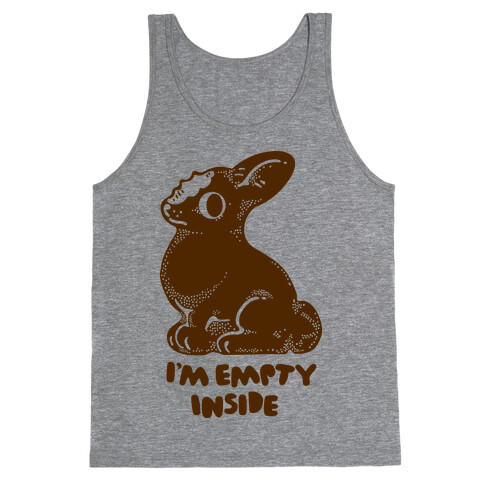 I'm Empty Inside Chocolate Easter Bunny Tank Top