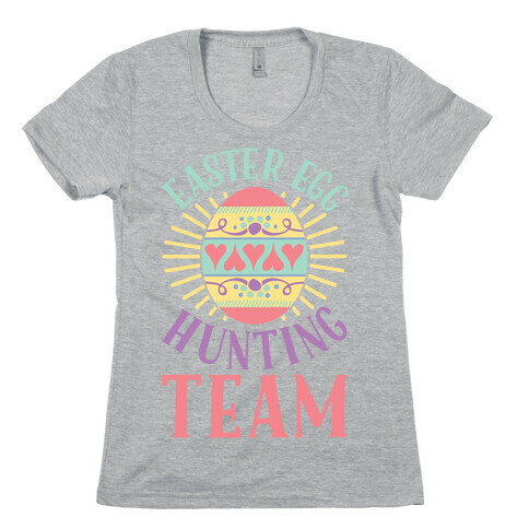 Easter Egg Hunting Team Womens T-Shirt