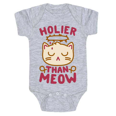 Holier Than Meow Baby One-Piece