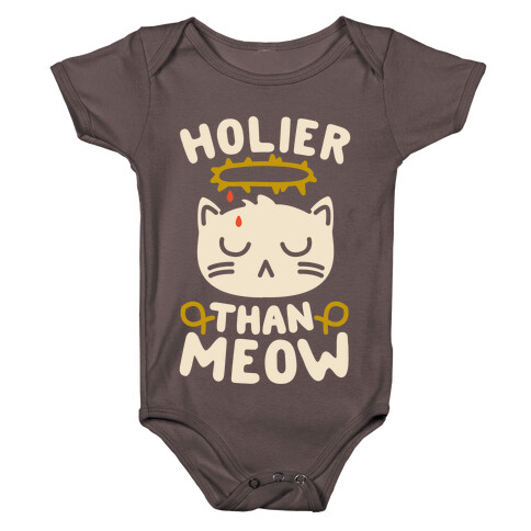 Holier Than Meow Baby One-Piece