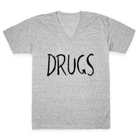 Drugs V-Neck Tee Shirt