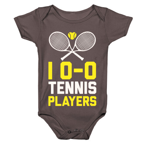 I Love Tennis Players Baby One-Piece