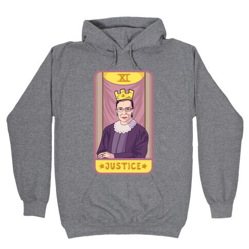 Ruth Bader Ginsburg Justice Tarot Hooded Sweatshirt