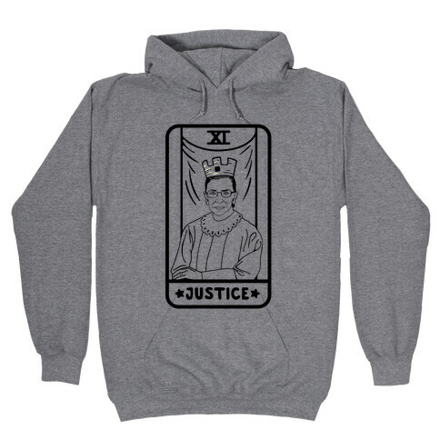 Ruth Bader Ginsburg Justice Tarot Hooded Sweatshirt
