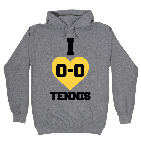 I 0-0 Tennis Hooded Sweatshirt