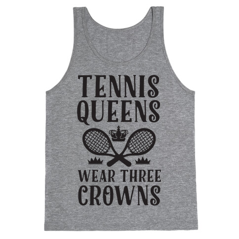 Tennis Queens Wear Three Crowns Tank Top