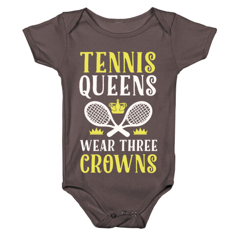 Tennis Queens Wear Three Crowns Baby One-Piece