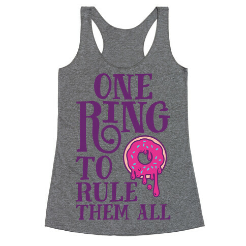 One Ring To Rule Them All Racerback Tank Top