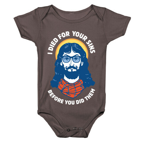 Hipster Jesus Died for Your Sins before You Did Them Baby One-Piece