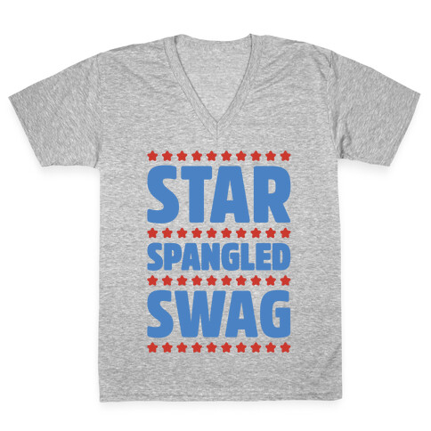 Star Spangled Swag V-Neck Tee Shirt