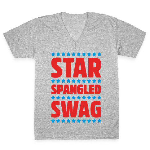 Star Spangled Swag V-Neck Tee Shirt