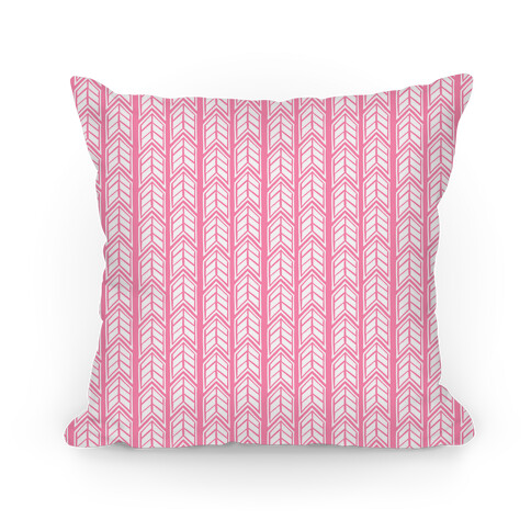 Pink Chevron Pattern Pillow