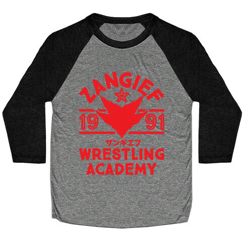 Zangief Wrestling Academy Baseball Tee