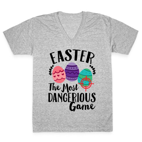 Easter: The Most Dangerous Game V-Neck Tee Shirt