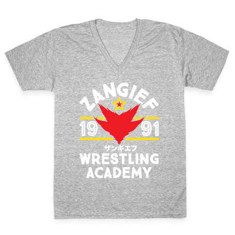 Zangief Wrestling Academy V-Neck Tee Shirt