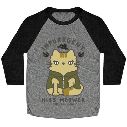 Inpurrrgent Cute Cat Baseball Tee