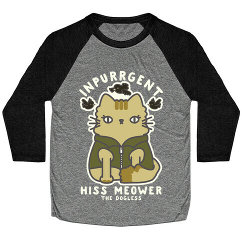 Inpurrrgent Cute Cat Baseball Tee