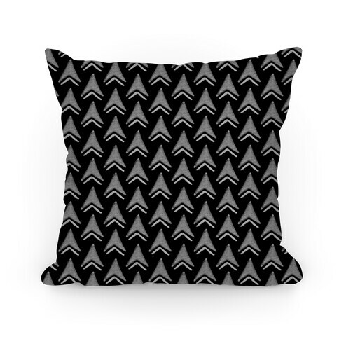 Black Arrow Pattern Pillow