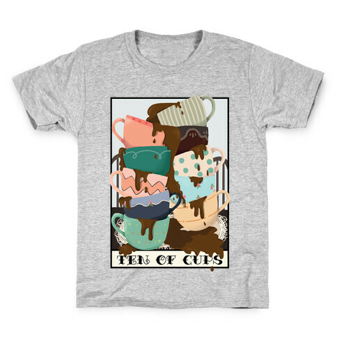 Ten Of Cups (Coffee) Tarot Card Kids T-Shirt