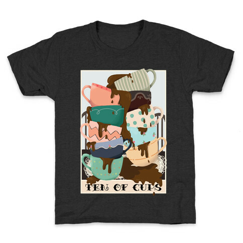 Ten Of Cups (Coffee) Tarot Card Kids T-Shirt