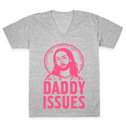 Daddy Issues Jesus V-Neck Tee Shirt