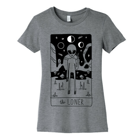 The Loner Tarot Card Womens T-Shirt