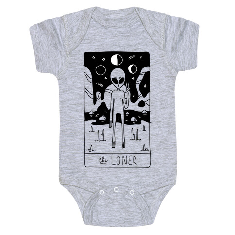 The Loner Tarot Card Baby One-Piece