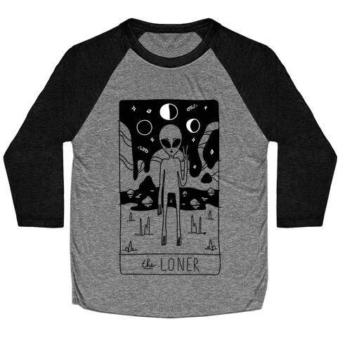 The Loner Tarot Card Baseball Tee