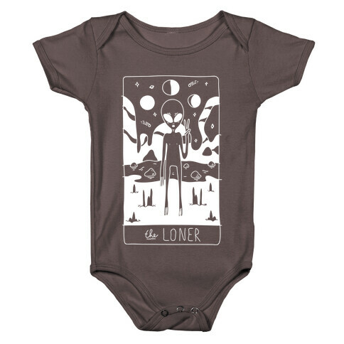 The Loner Tarot Card Baby One-Piece